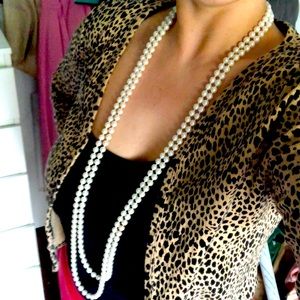 43” vintage “pearl” necklace